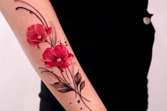 tatouage coquelicot signification