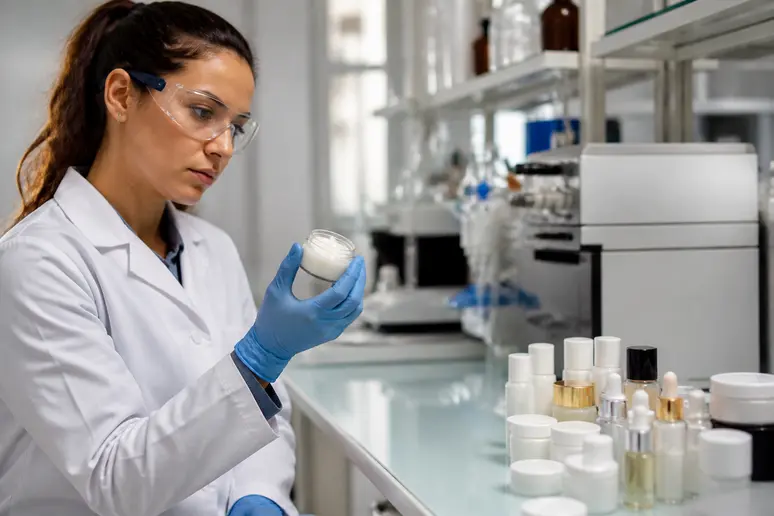 Tests de sécurité et de conformité pour les avis produits santé beauté en laboratoire cosmétique.