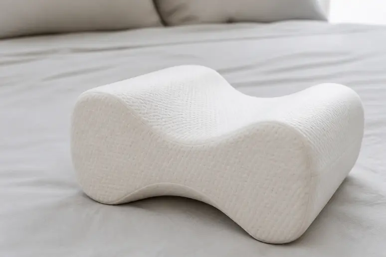 Coussin ergonomique en mousse à mémoire de forme pour soulager les tensions nocturnes