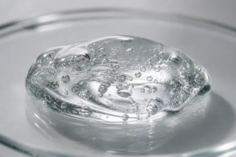 Goutte transparente de gel d'acide hyaluronique fluide pour le soin anti-âge Profhilo